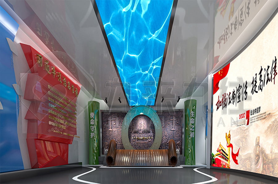 法治宣傳展廳，法治文化教育展廳設計，政法委道德與法制主題基地設計布局公司