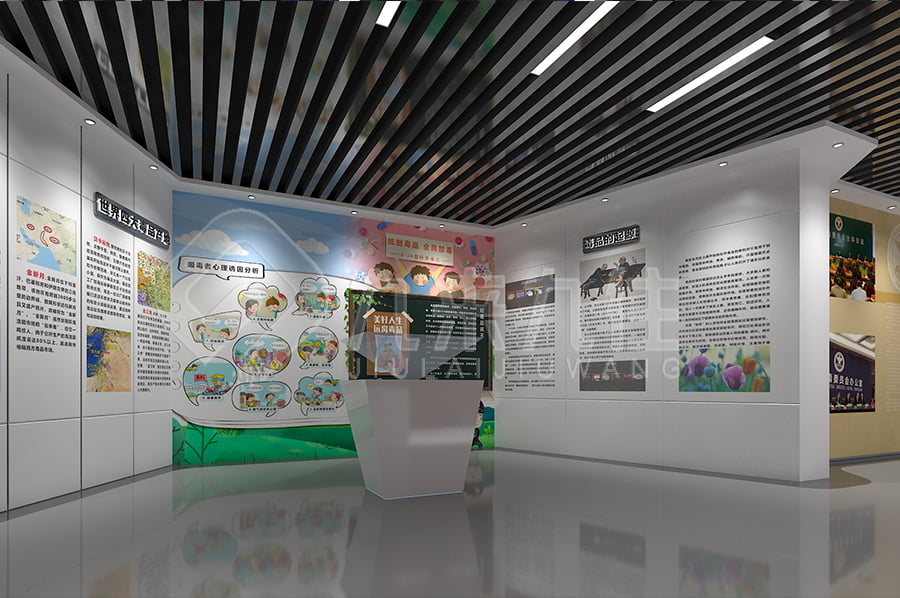 毒品預防教育基地，未成年禁毒教育展廳，禁毒展館，實施方案