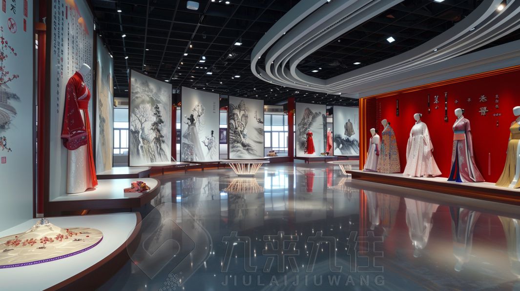 學校服裝展廳設計，美育美術展廳建設，虛擬仿真展廳設計方案