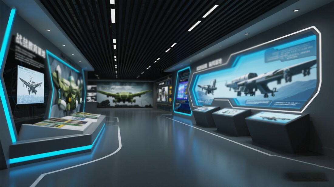 國防基地圖片，人防展廳