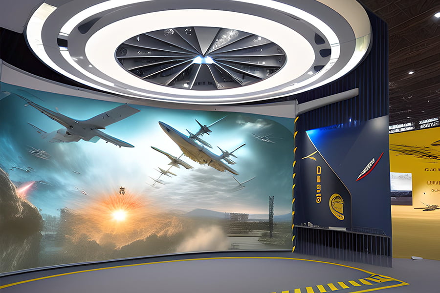 國(guó)防人防宣教體驗(yàn)館設(shè)計(jì)效果圖