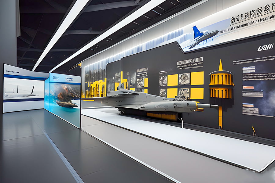 國(guó)防人防宣教體驗(yàn)館設(shè)計(jì)效果圖