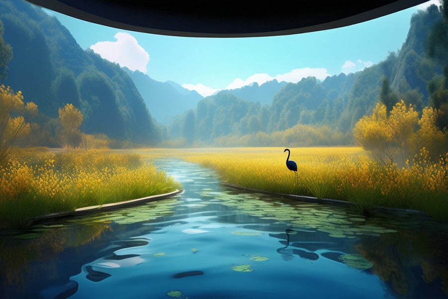 博物館，自然展廳效果圖