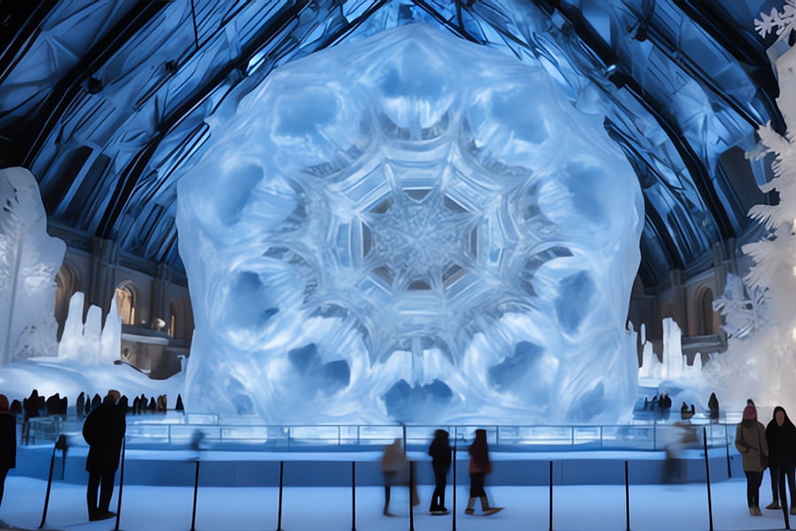 博物館，自然展廳效果圖