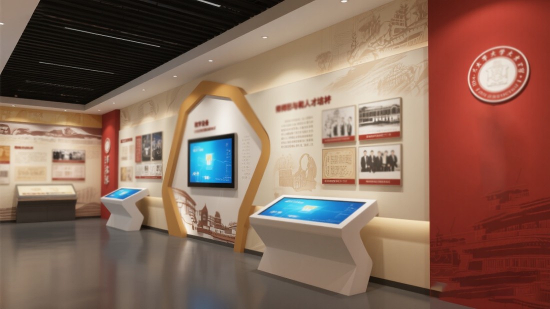 現(xiàn)代化校史展覽館設計效果圖